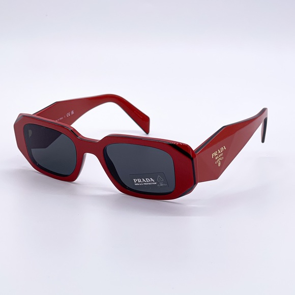NEW PR17WS 12N5S0 PRADA SUNGLASSES SPR 17W RED UNISEX EYEWEAR PRADA PR 17WS - Picture 3 of 15
